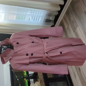 Calvin Klein Pink Trench Coat